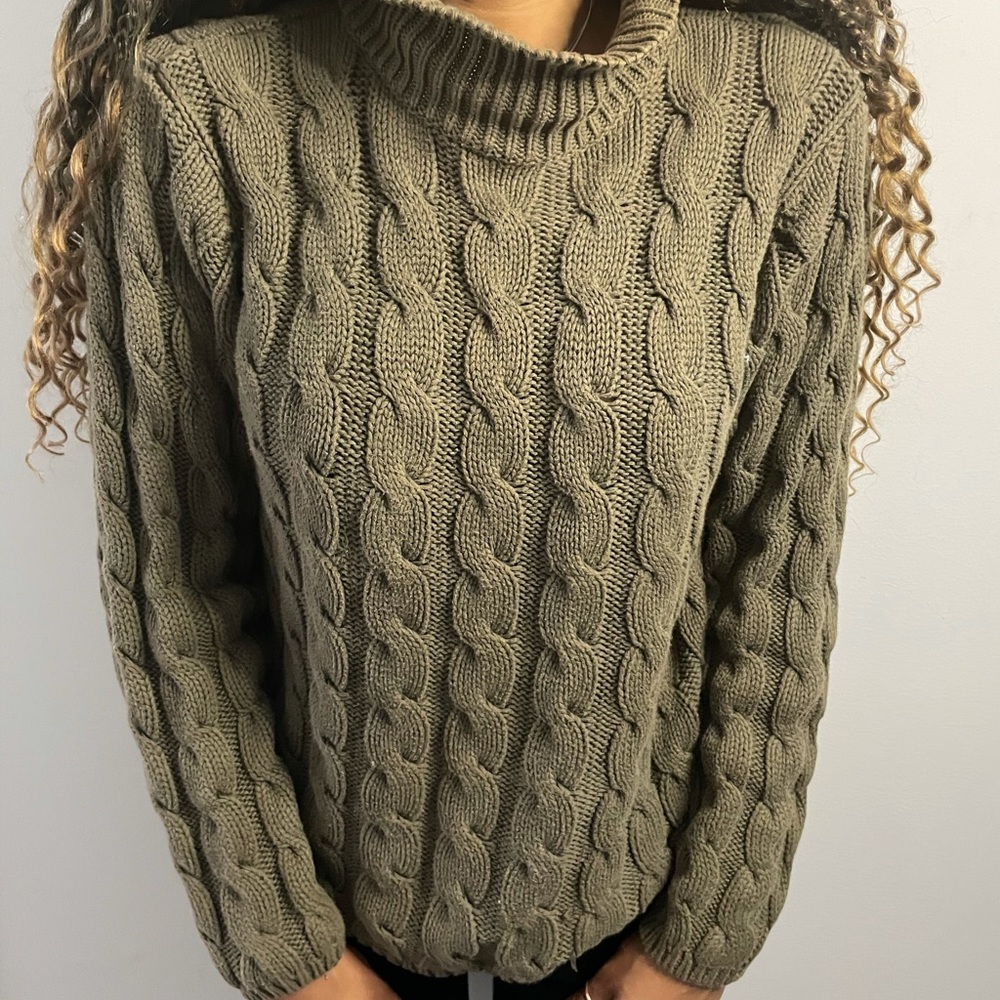Ribbed Turtle Neck Sweater